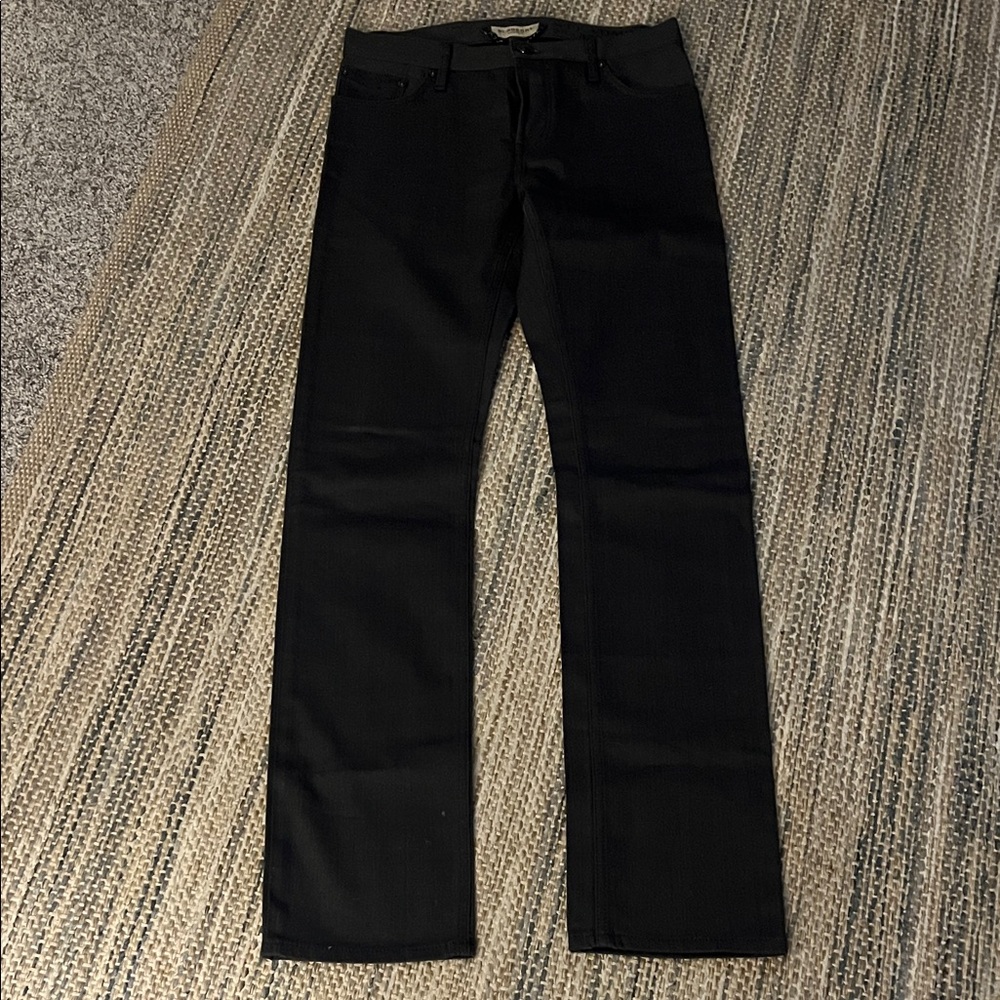 Burberry Men's Dark Grey Straight Jeans
